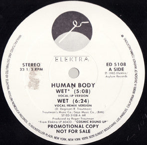 Human Body (2) : Wet (12", Promo)