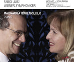 the album cover for Mozart / Vienna Symphony Orchestra / Luisi - Piano Concertos