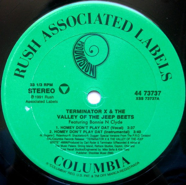 Terminator X : Homey Don't Play Dat (12", Single)