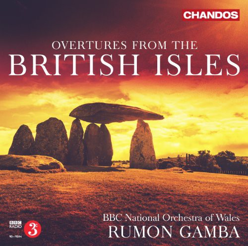 the album cover for Rumon Gamba - Overtures from the British Isles