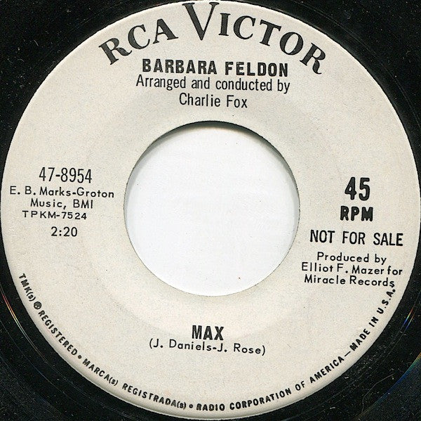 Barbara Feldon : 99 / Max (7", Promo)