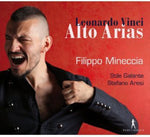 the album cover for Filippo Mineccia - Alto Arias