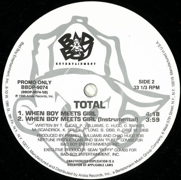 Total : Do You Think About Us (12", Single, Promo)