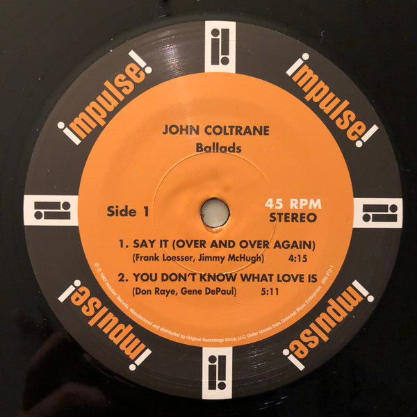 The John Coltrane Quartet : Ballads (2x12", Ltd, Num, RE, RM, 180)