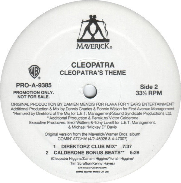 Cleopatra : Cleopatra's Theme (12", Promo)