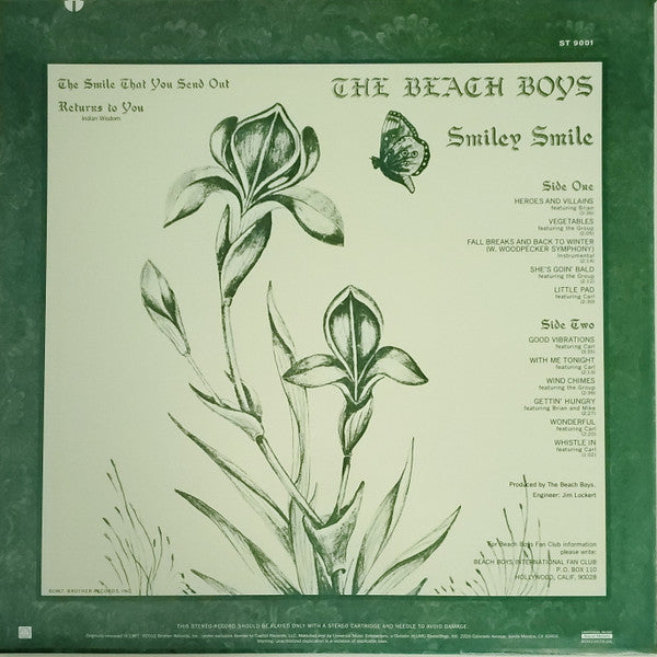 The Beach Boys : Smiley Smile (LP, Album, Ltd, RE, RM, RP, 180)