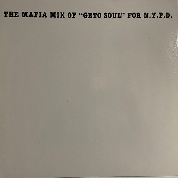N.Y.P.D. (2) : Geto Soul (12")