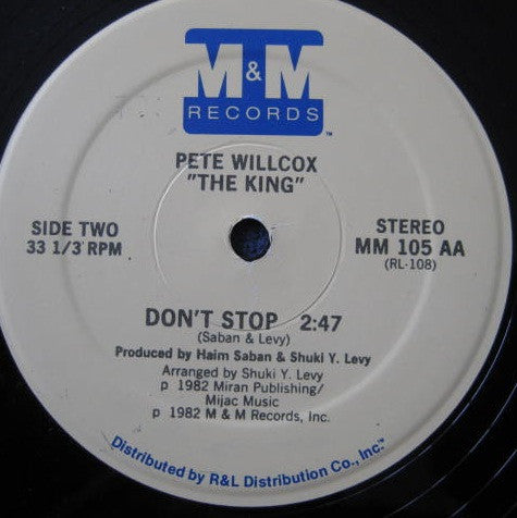 Pete Willcox "The King"* : The King (12")