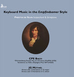the album cover for Bach / Muthel / Preethi De Silva - Keyboard Music in the Empfindsamer Style