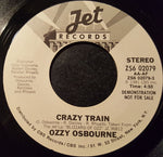 Ozzy Osbourne : Crazy Train (7", Single, Promo, Styrene)