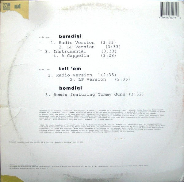 Erick Sermon : Bomdigi (12")