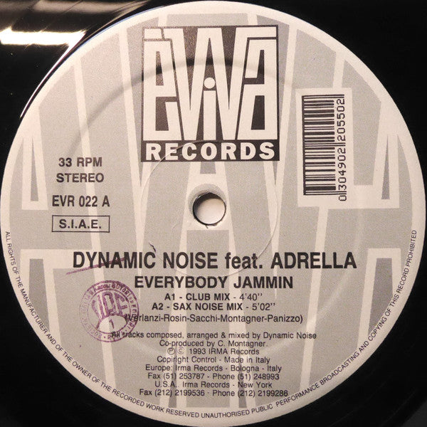 Dynamic Noise Featuring Adrella : Everybody Jammin (The Black Sides) (12")