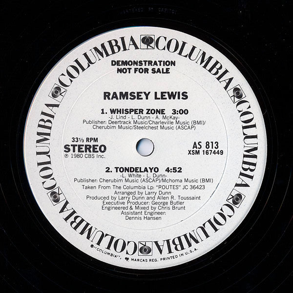 Ramsey Lewis : Whisper Zone (12", Promo)