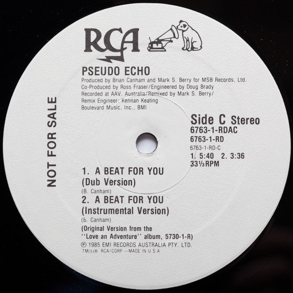 Pseudo Echo : A Beat For You (12", Promo)