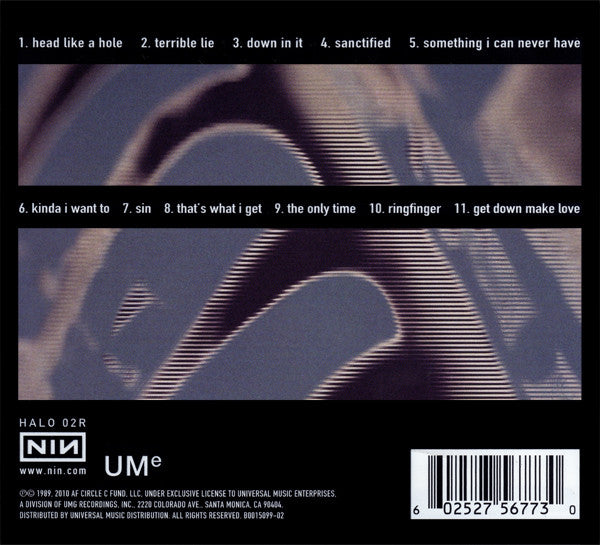Nine Inch Nails : Pretty Hate Machine (CD, Album, RE, RM, Dig)