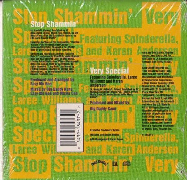 Big Daddy Kane Featuring Spinderella, Laree Williams And Karen Anderson : Stop Shammin' • Very Special (CD, Single, Car)