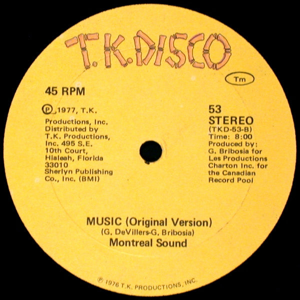 Montreal Sound (2) : Music (12")