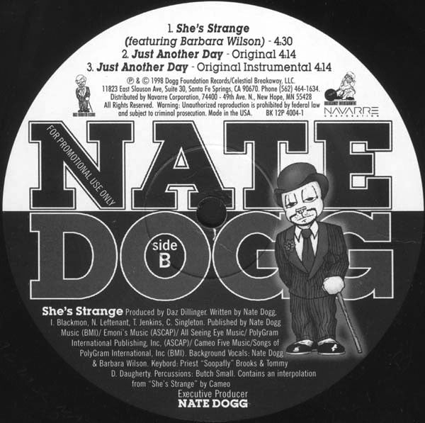 Nate Dogg : I Don't Wanna Hurt No More/Just Another Day/She's Strange (12", Promo)