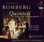 the album cover for Ardinghello Ensemble - Flute Quartets Op. 21 1 & 41