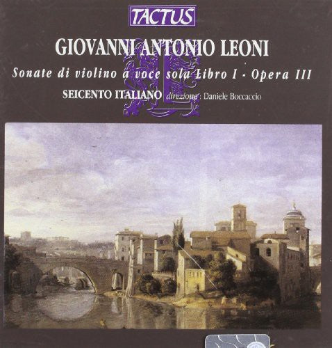 the album cover for Leoni - Sonate Di Violino a Voc