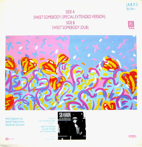 Shannon : Sweet Somebody (Special Extended Version) (12")