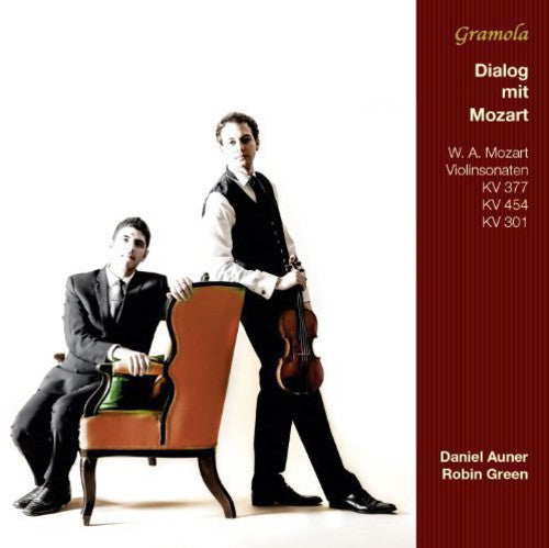 the album cover for Daniel Auner - Dialogue with Mozart