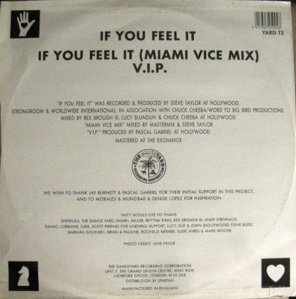 Taffy : If You Feel It (12")