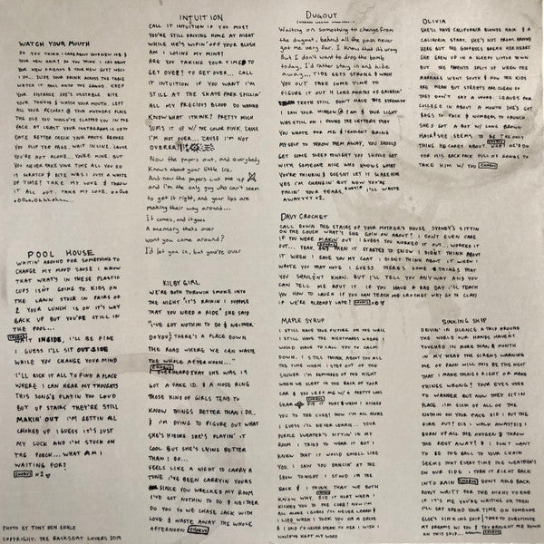 The Backseat Lovers : When We Were Friends (LP, Album, Ltd, RE, Tra)