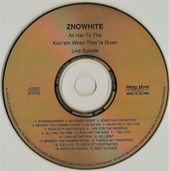Znöwhite* : Znöwhite (CD, Comp, Ltd, Num, RE, RM)