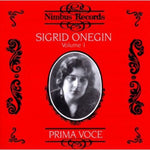 the album cover for SIGRID ONEGIN - Volume 1: Recordings 1911-1914
