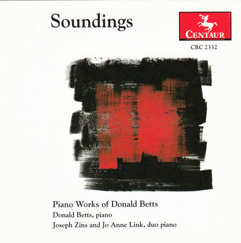 the album cover for Betts / Zins / Links - Soundings: Piano Works