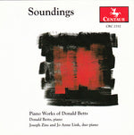 the album cover for Betts / Zins / Links - Soundings: Piano Works