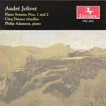 the album cover for Jolivet / Adamson - Sonata 1 & 2 / Cinq Danses Rituelles