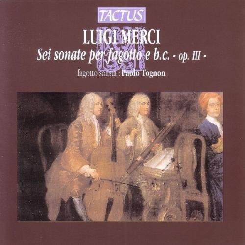 the album cover for Paolo Tognon - 6 Bassoon Sonatas