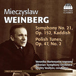 the album cover for Weinberg - Sym 21 Kaddish & Polish Tunes