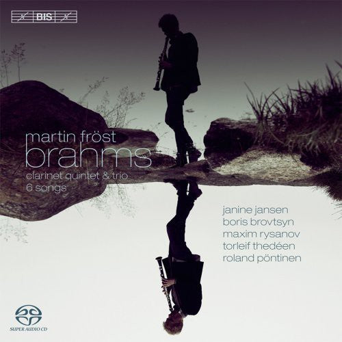 the album cover for Brahms - Martin Frost Plays Brahms