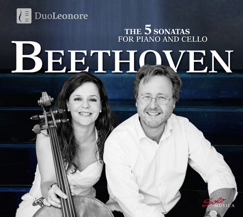 the album cover for Beethoven - 5 Sons for Cello & Piano