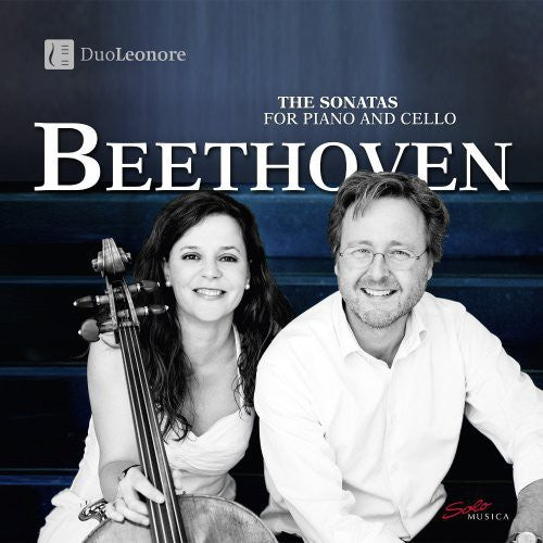 the album cover for Beethoven - 5 Sons for Cello & Piano