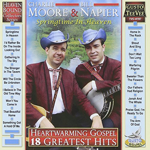 the album cover for Charlie Moore / Napier,Bill - Heartwarming Gospel: 18 Greatest Hits