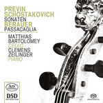 the album cover for Previn / Schostakovich / Berauer - Sonaten & Passacaglia