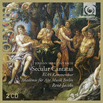 the album cover for Bach - Secular Cantatas