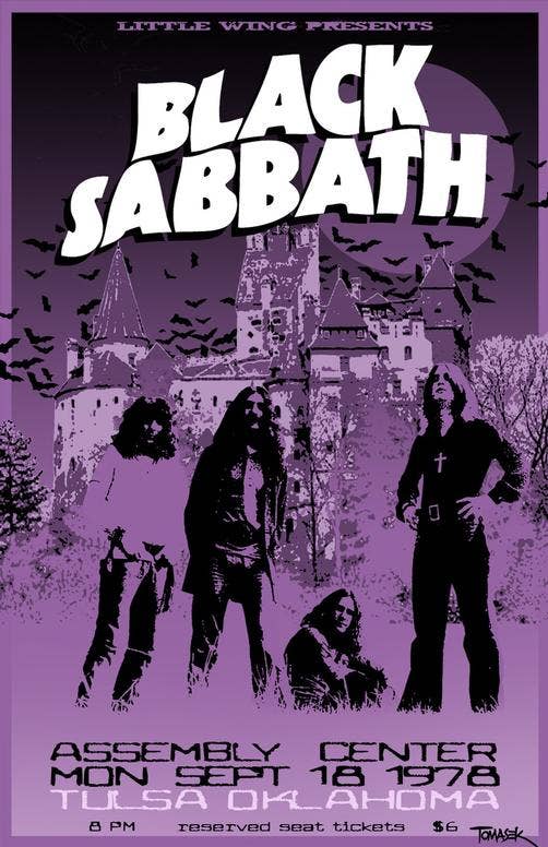 Black Sabbath Tulsa Oklahoma 1978