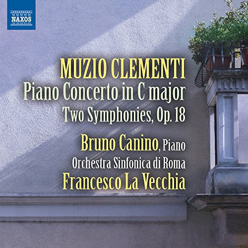 the album cover for Clementi / Canino - Pno Con Minuetto Pastorale & Two Syms 18