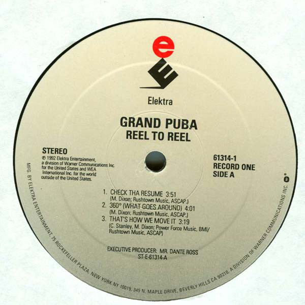 Grand Puba : Reel To Reel (2xLP, Album)