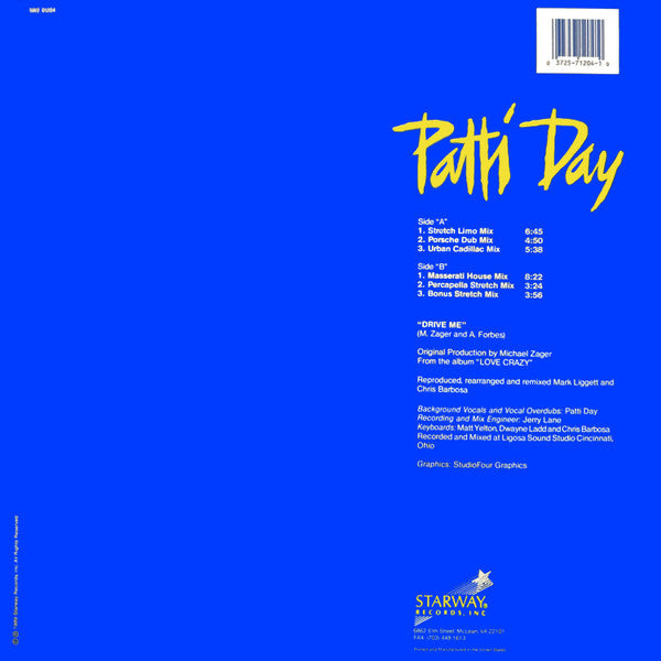 Patti Day : Drive Me (12")