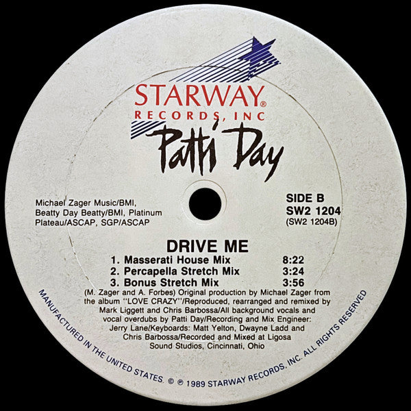 Patti Day : Drive Me (12")