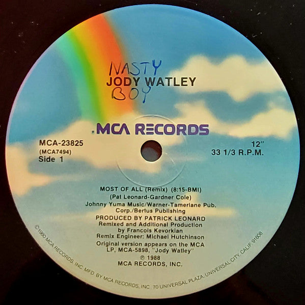 Jody Watley : Most Of All (12", Single, Pin)