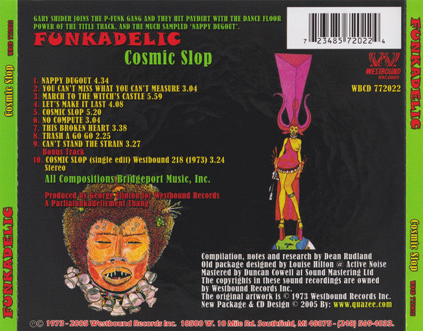 Funkadelic : Cosmic Slop (CD, Album, RE, RM, ADS)