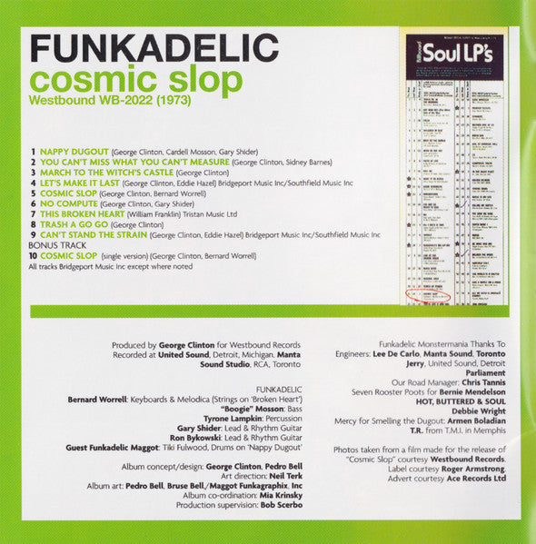 Funkadelic : Cosmic Slop (CD, Album, RE, RM, ADS)