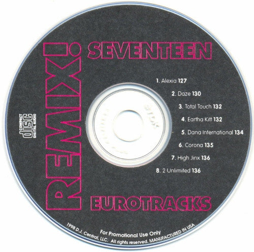 Various : Remix! Eurotracks Seventeen (CDr, Promo)